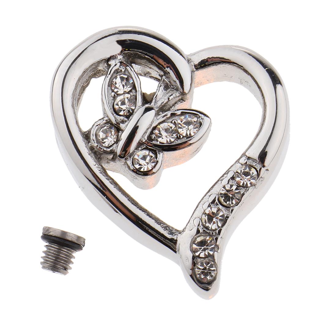Stainless Steel Hollow Heart Shaped Pendant To Commemorate the Ashes of Pet