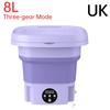 Foldable Washing Machine 8L Drying Machines Underwear Panties Socks 3 Modes Automatic Washing Machine Laundry Clothes Washer