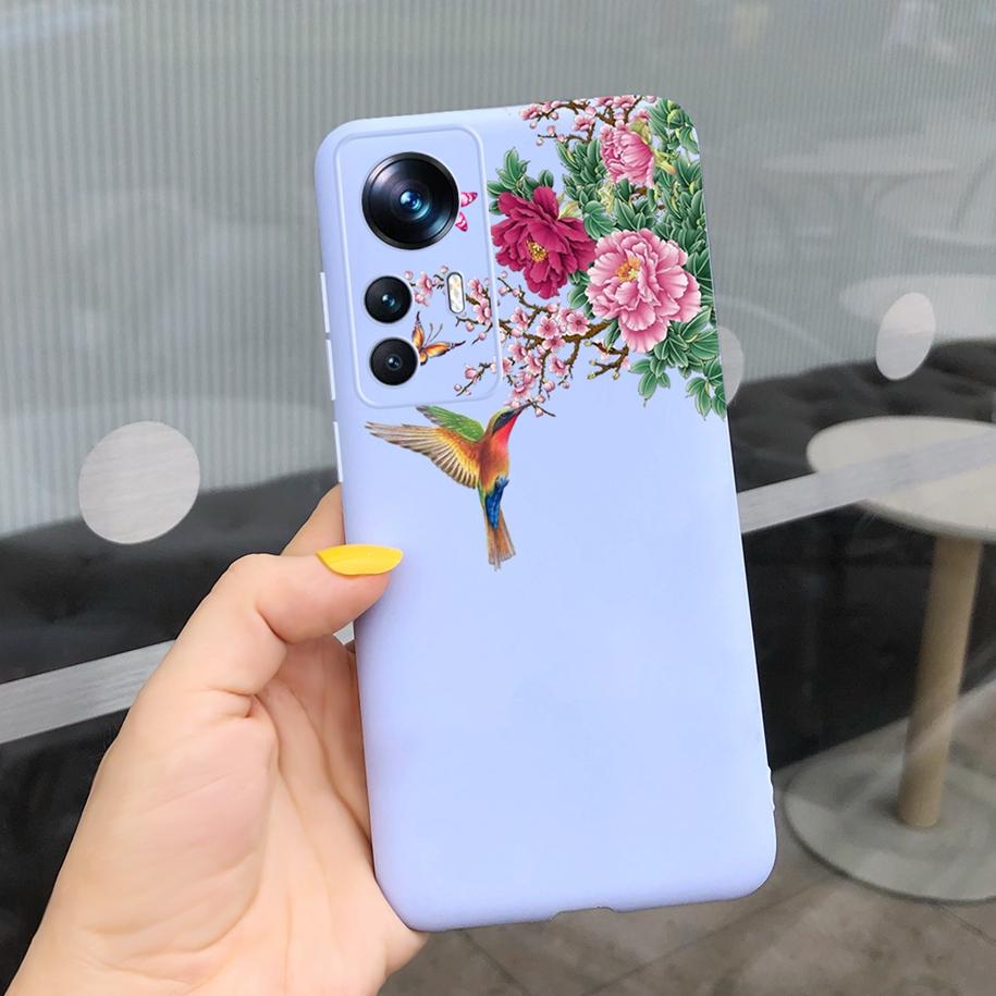 For Xiaomi 12T Pro Case 2022 Cute Sunflower Pretty Girls Cover Silicone Soft Phone Case For Xiaomi Mi12T Mi 12T Pro Cover Bumper