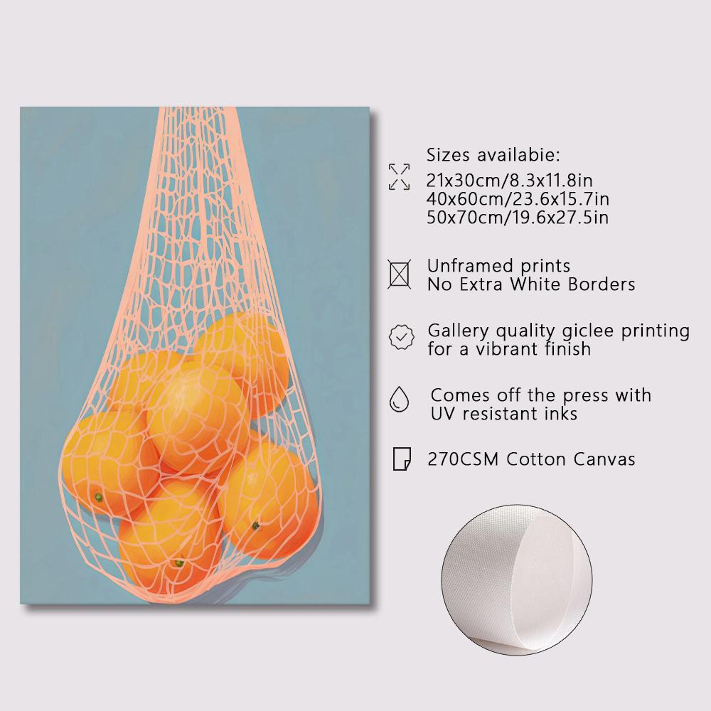 Minimalist Modern Abstract Fruit Wall Art Print Orange Peaches Strawberry Watermelon Tomato Lemon Fig Canvas Poster Home Decor