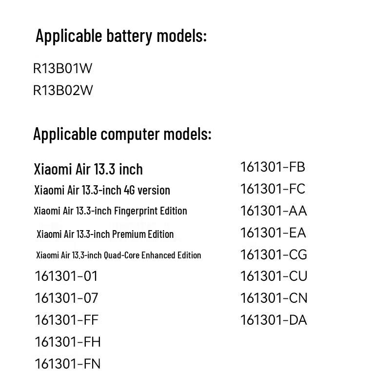 llano Replacement Battery for Xiaomi Laptops