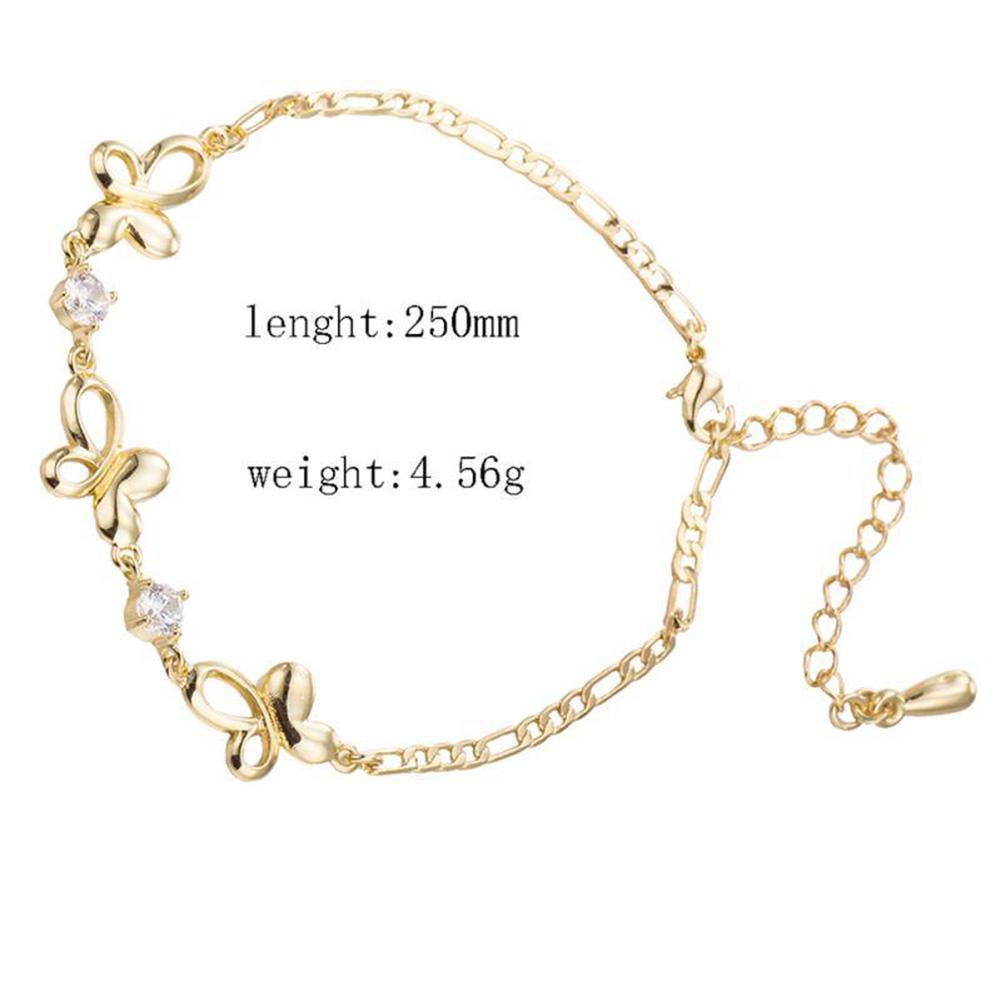 Women Simple Chic Butterfly Shape Bracelet Elegant All-match Hand Chain