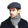 Wool Retro Newsboy Caps Men's Autumn Octagonal Hat Fashion Casual Hat Men Forward Hat Striped Berets