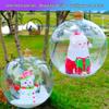 LED Inflatable Christmas Decoration Ball - Lighted Yard Balloon Atmosphere Light PVC