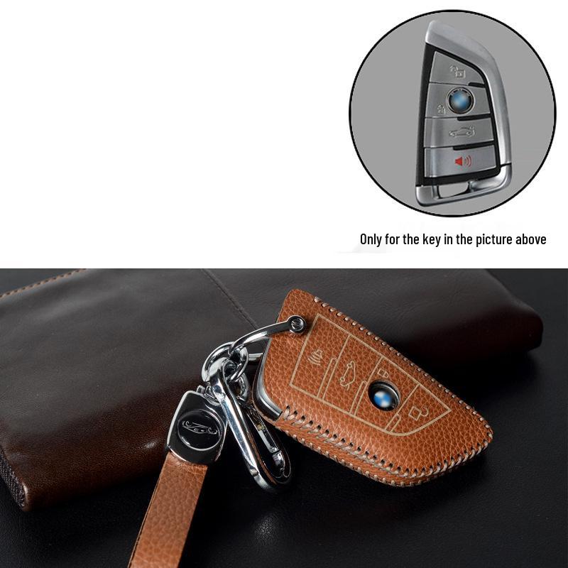 Premium Cowhide Key Case for BMW 3 Series 2013-2018, 2 Series, and 1 Series