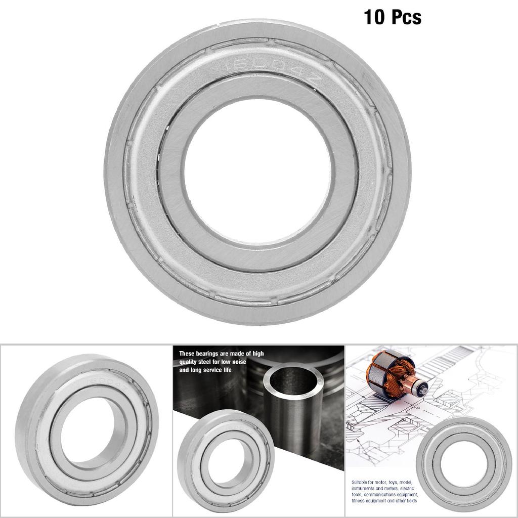 10pcs Steel High Speed Double sided ed Bearings (20 * 42 * 8mm)