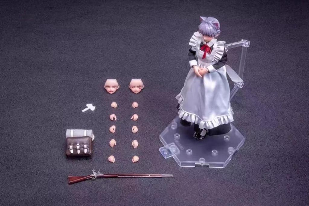 SYXLCYGJ HASUKI Feiqizi Articulated Action Complete Set PA010 1/12 Scale, Approx. 15.5cm Tall, Musketeer, Figure,