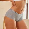 Women's Cotton Panties Boxer Underwear Female Sexy Letter Belt Safety Shorts Seamless Solid Color Intimates Mid Waist Boyshorts