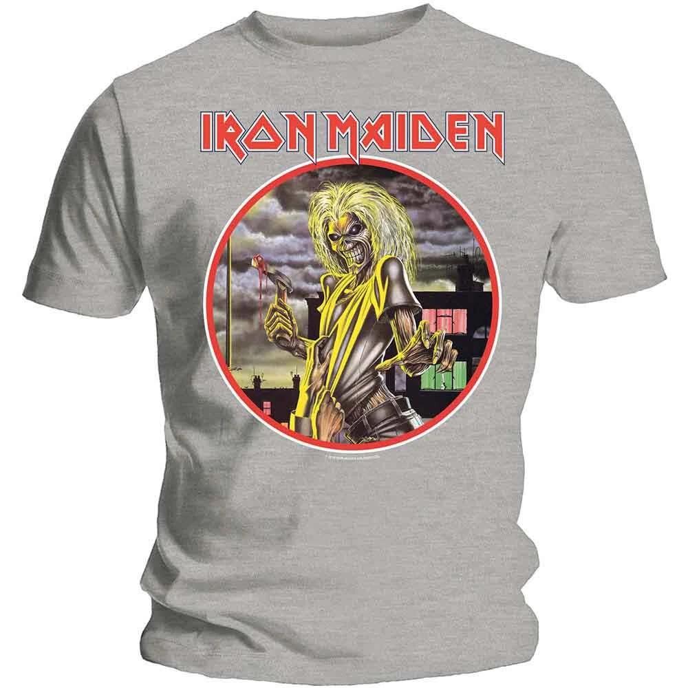 Iron Maiden  Killers Circle  Heather Gray T shirt - NEW OFFICIAL 2XL