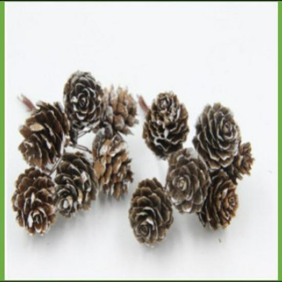 DIY Christmas Tree Decor: Bleached Pine Cones & Dried Flowers with Cedar and American White Pine Cones