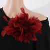Faux Feather Fabric Corsage Large Lapel Pin Chic 16cm Flower Brooch  Mother's Day