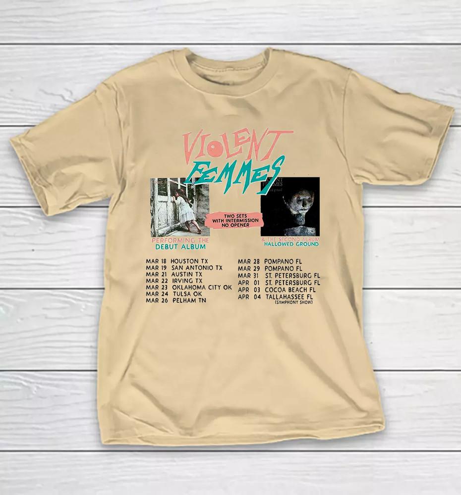 Violent Femmes Spring 2025 US Tour T Shirt Yellow Full Size S5XL KK165 M