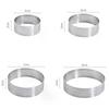 5/6/7/8CM Classic 304 Stainless Steel Mousse Ring Cake Mold With Hole Tart Bottom Tower Fruit Pie Quiches Baking Tool