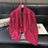 Spring Tencel Cotton Silk Scarf Fashion Classic Big Brand Style Square Scarf Shawl Women High-End Scarf Women