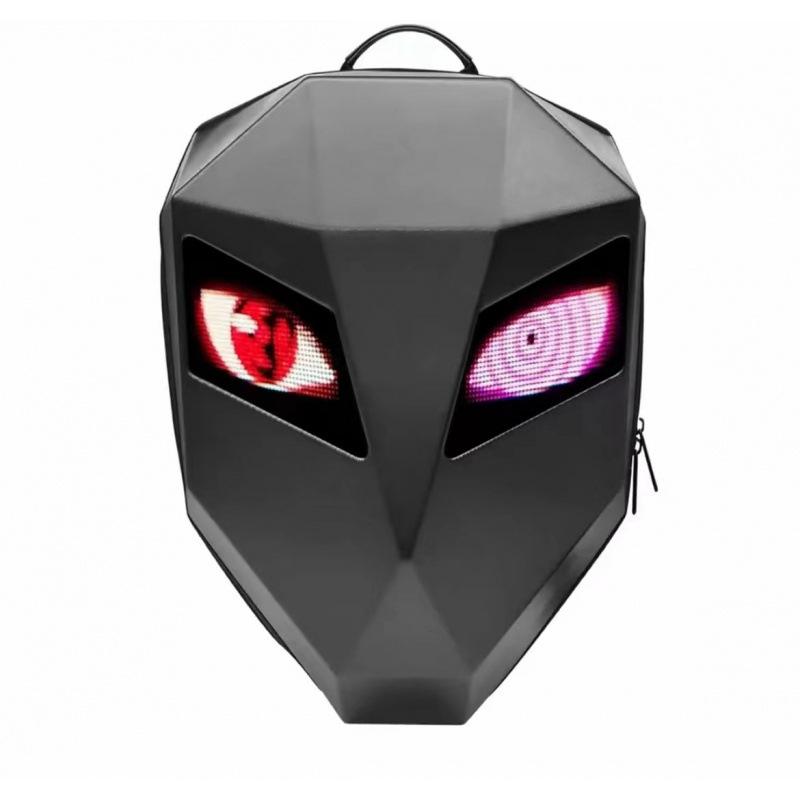 

Рюкзак-мотоцикл Железный Человек Светящийся LED Водонепроницаемый Сумка для Шлема Мотоциклиста Жесткий Корпус Двойная Плечевая Спинка чёрный