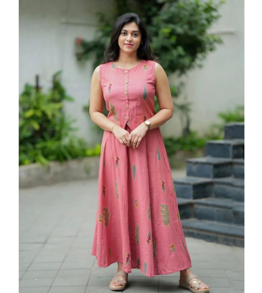 Women Designer Pure Cotton Top Skirt Set Indian Bollywood Top Tuinc Kurta Skirt