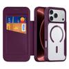 Dux Ducis for Iphone 18 17 Air 16 Pro Max Plus 17e Case Magsafe Wireless Charging Rotating Metal Magnetic Stand Pu Leather Cover