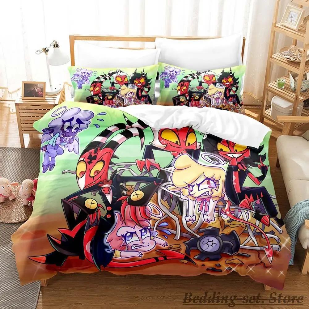 Moxxie Boss Sängkläder Set Enkelt Twin Full Queen King Size Sängset Vuxen Barn Sovrum Påslakanset Anime sängkläder Säng