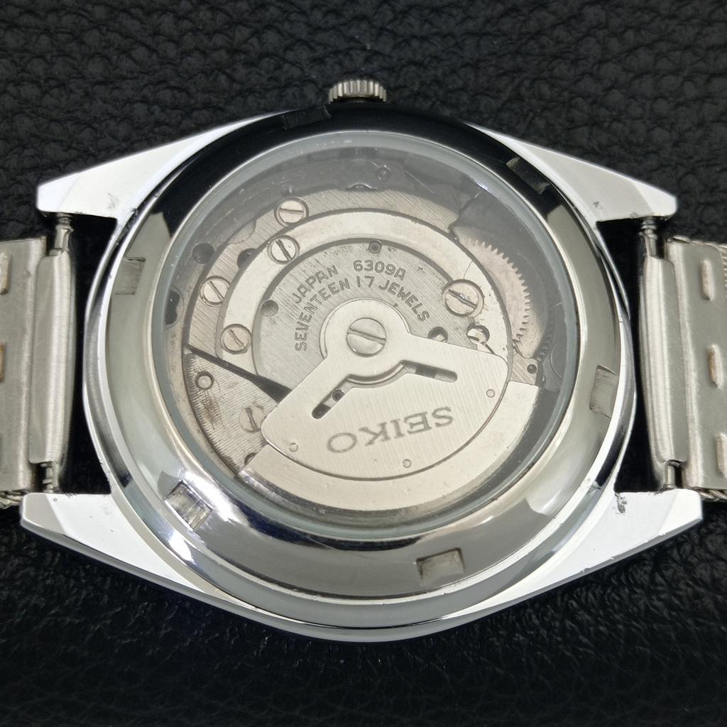REFURBISHED SEIKO AUTOMATIC 6309A VINTAGE JAPAN MENS WHITE DIAL WATCH a443087-1