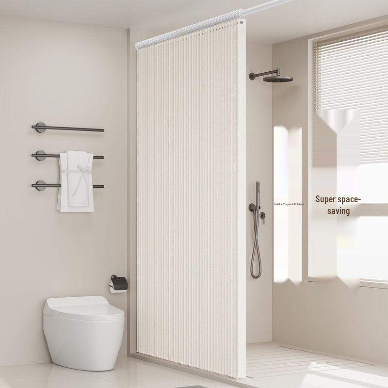 LIEI Foldable Shower Curtain