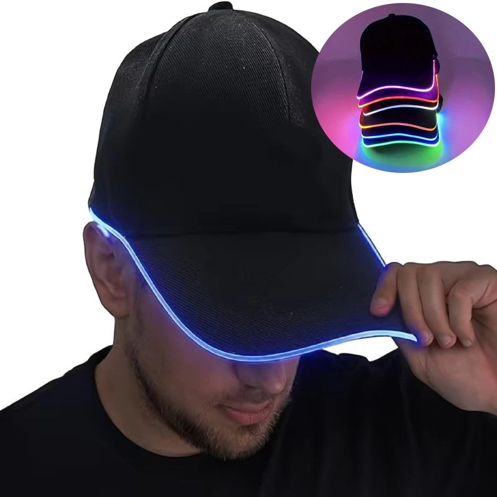Drei Gänge LED Leuchtende Baseballkappe Verstellbare Blinkende Leuchtende Mütze Outdoor Spaß Event