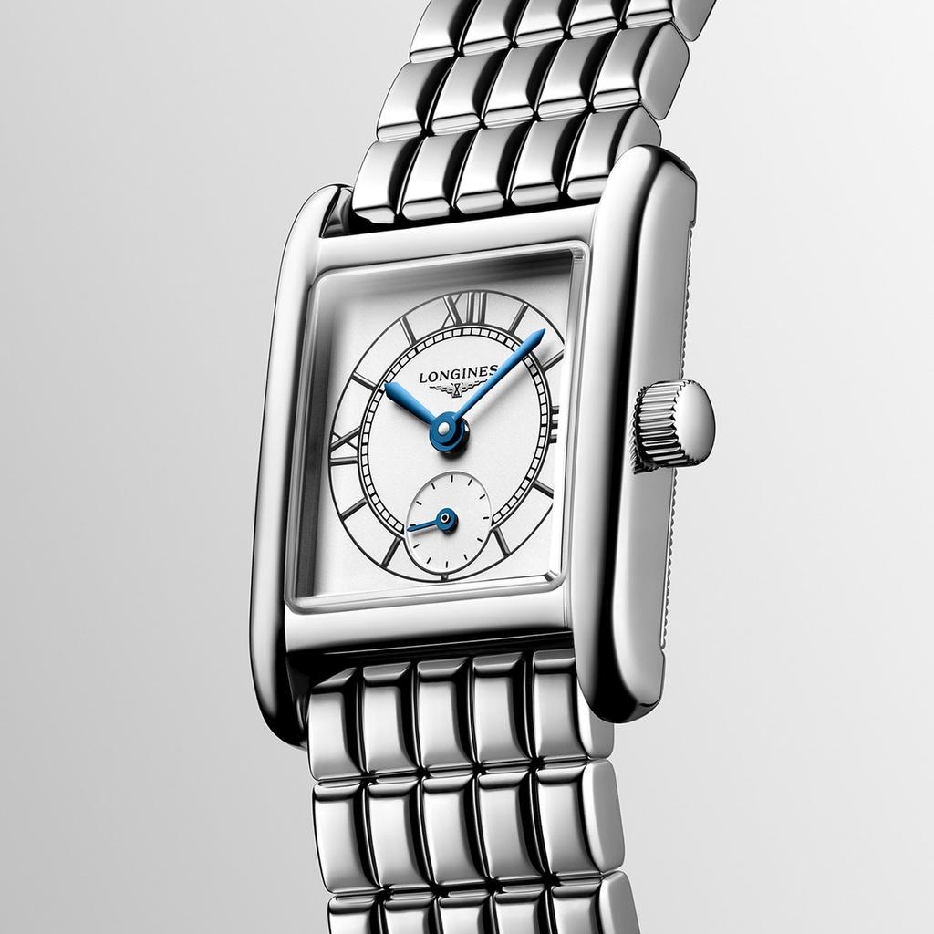 [LONGINES] Mini DolceVita Sector Dial Art Deco Rectangular Stainless Steel Women's Watch (L5.200.4.75.6)