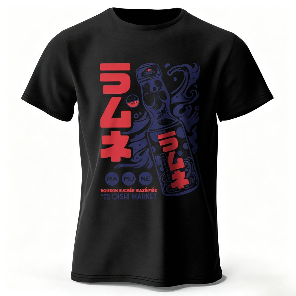 Pebble Soda Printed Cotton TShirt Soft Fabric Short Sleeve Tee Harajuku Unisexs Clothing and Womens Clothing 2026 Summer T Shirt