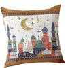 Woven Jacquard Star Moon Castle Camel Cushion Cover Living Room Sofa Decorative Pillowcase