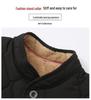 Men's Winter Cotton-Padded Jacket for Seniors - Fleece-Lined, Thickened, Warm, Ideal for Dad or Grandpa