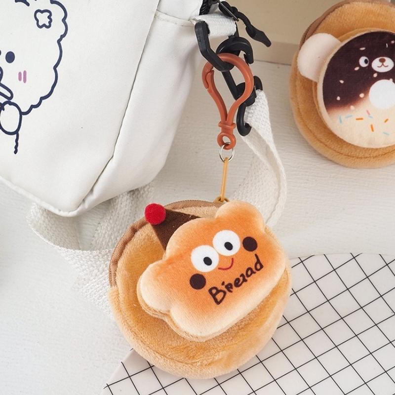 Cartoon Plush Change Bag, Earphone Bag, Storage Bag, Children's Doll Cute Mini Pendant, Internet Celebrity Keychain