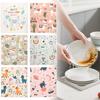 6Pcs Kitchen Cleaning Cloths Soft Ultra Absorbent Dishcloth Wiping Towel Rags Household Cleaning Cloth Reusable
