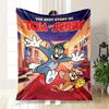 The Best Story of Tom & Jerry: Classic Cartoon AdventuresBlanket Flannel Throw Blanket for Sofa, Bed, Travel, Camping, Office