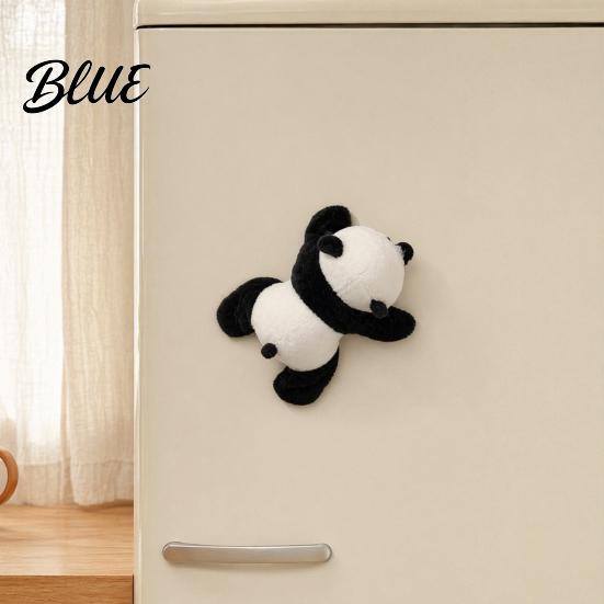 Locker Decorative Magnet Plush Animal Fridge Decoration Stuffed Panda Magnetic Ornament