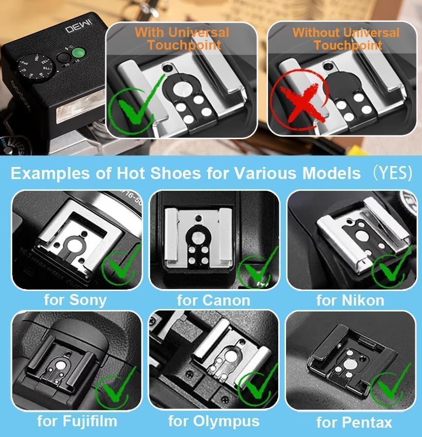 Godox IM30 Camera Manual Mini Flash for Cycle 7 Power Levels Color Temperature Flash, Canon, Sony, Nikon, Fuji, Olympus, Ricoh, GR3, GN15, S1/S2