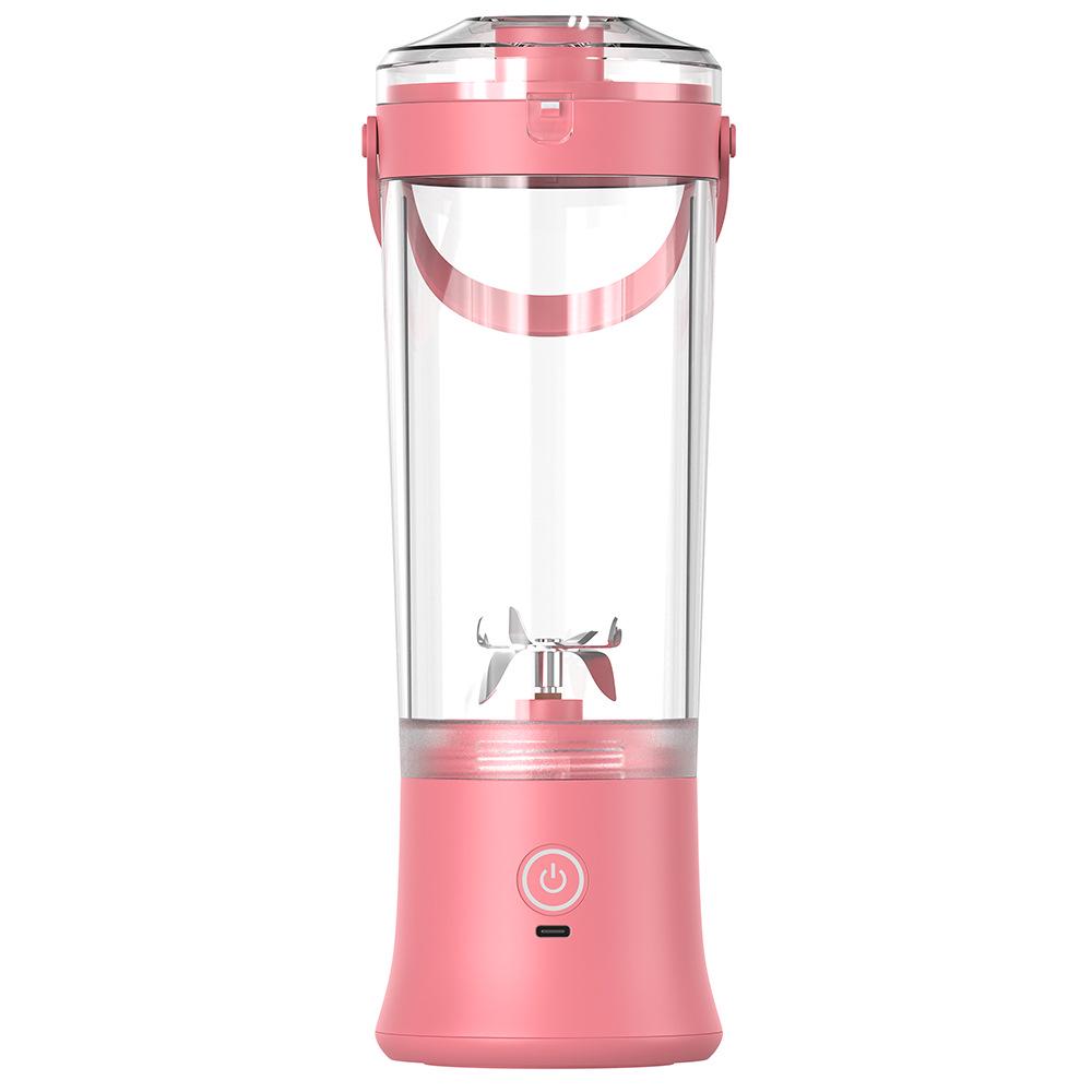 

Портативная перезаряжаемая водонепроницаемая соковыжималка большой емкости розовый