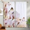 Floral Butterfly 3D Printed Curtain Rod Pocket Bedroom Living Room Kitchen Window Curtain Home Decor 2 Pieces