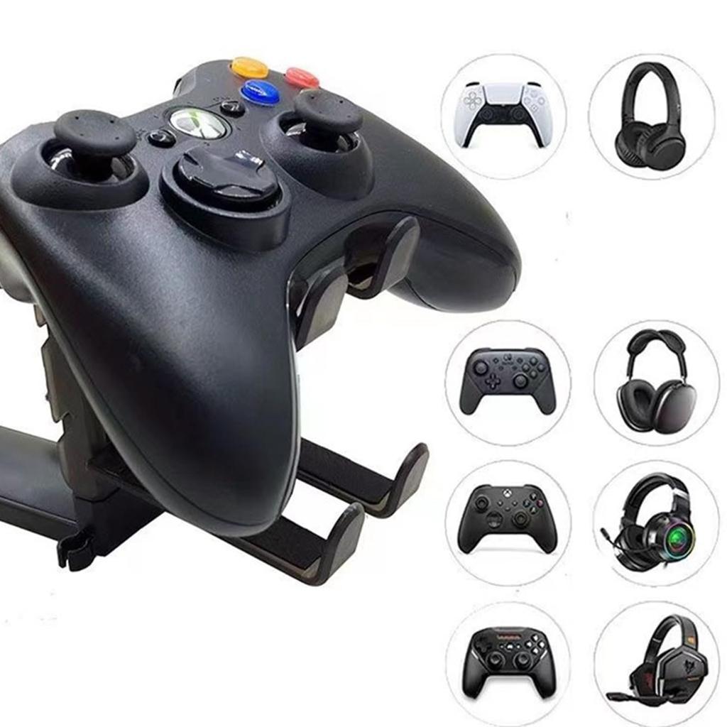 BOJIDO Controller Stand Holds 3 Headphones Headphone Cable Removable Compatible with Wide Stylish and Convenient Computer Accessory Stand/Headphone -