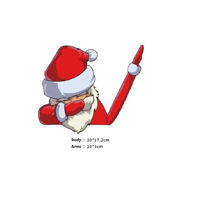 Auto Dekorieren Weihnachten Weihnachtsmann Winkender Aufkleber Auto Heckwischer Aufkleber Windschutzscheibenwischer Aufkleber Anhänger Heckwischer Aufkleber Niedliches Auto