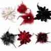 Multi Use Design Pearl Feather Hair Accessory Floral Clothing Accessory  For Dress Decor