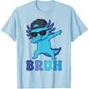 Bruh Dabbing Axolotl Funny Mens Kids Boys Teens Axolotls T-Shirt