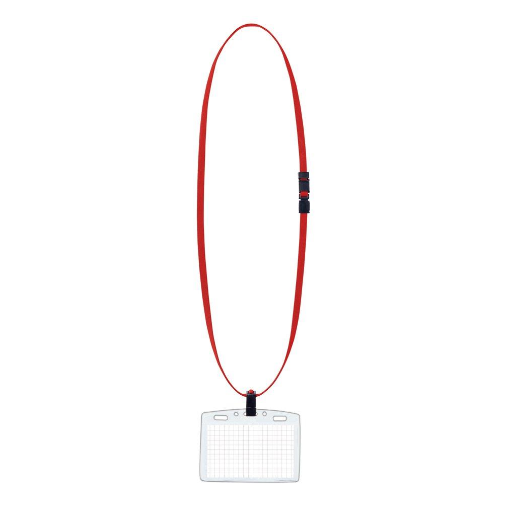 Kokuyo Hanging Name Badge Ido Plus Extra Set, Soft, Large, Red, Naf-S188R