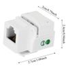 5Pcs Cat 3 Telephone Voice Module RJ11-90° ABS Network Module with Dust Cover Network Cable Information Module Telecommunication