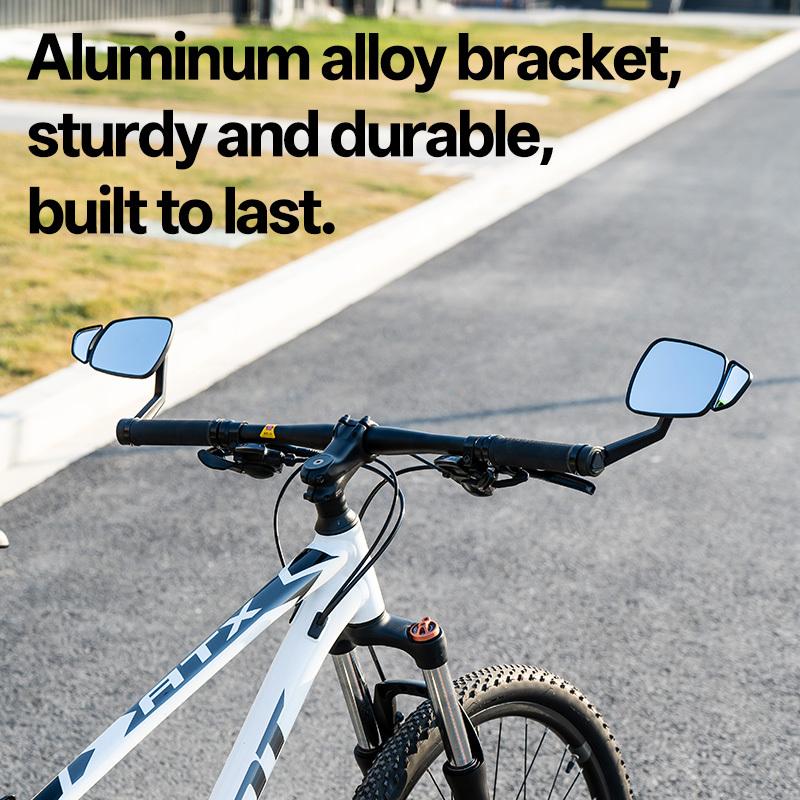 Walosphy HD Dual Bike Rearview Mirror 360° Rotatable Mountain Bike Side Mirror Ultralight Bike Handlebar End Mirror