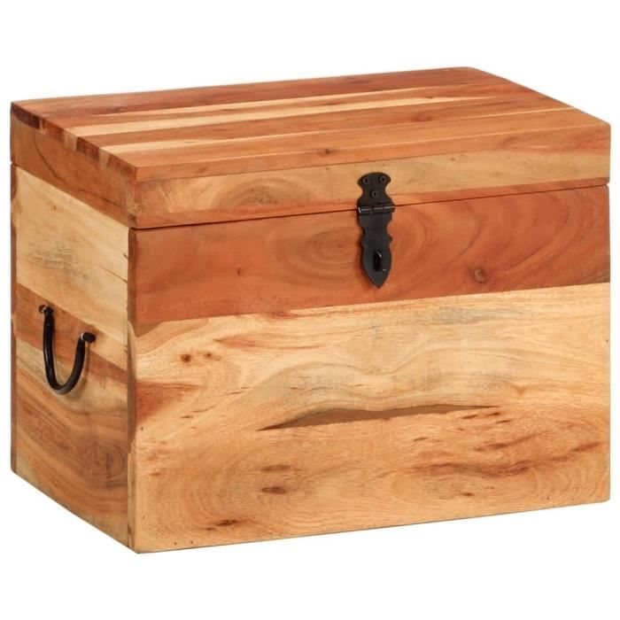 VidaXL Boîte de rangement 39x28x31 cm Bois massif d'acacia 338482