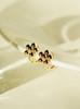 Minimalpiercing 14K 18K Grape Flower One-Touch Ring Earrings