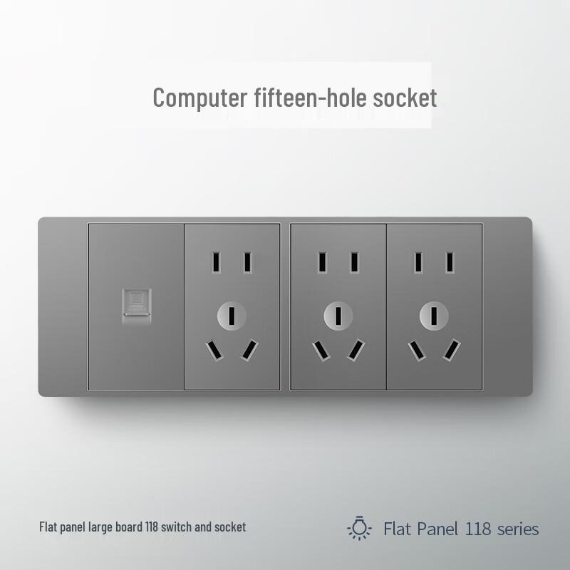 

Ruide Tai Type 118 Wall Switch Socket Panel CN plug (adapter included)