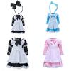 Halloween Girl Stage Costume With Bow And Lace Design For Childrens Fairy Tale Play