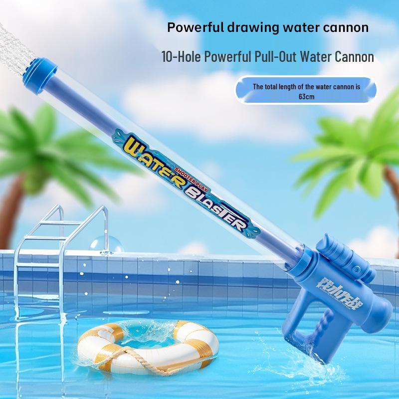 Cross-Border Long-Range Water Cannon Toy: Large Capacity Floating Water Gun for Beach Battles