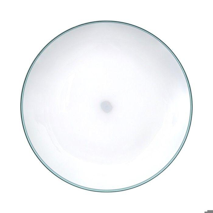 Assiette Plate - Collection Pastel - 25 Cm - Bleu Pétrole - Polystyrène Dur - Été