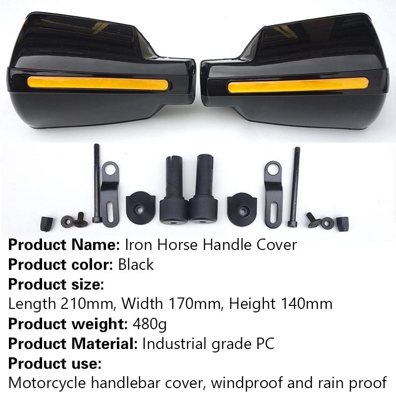 Motorcycle Handlebar Windshield Hand Guard Cover Extra Large Handlebar Windshield Cover Windproof
